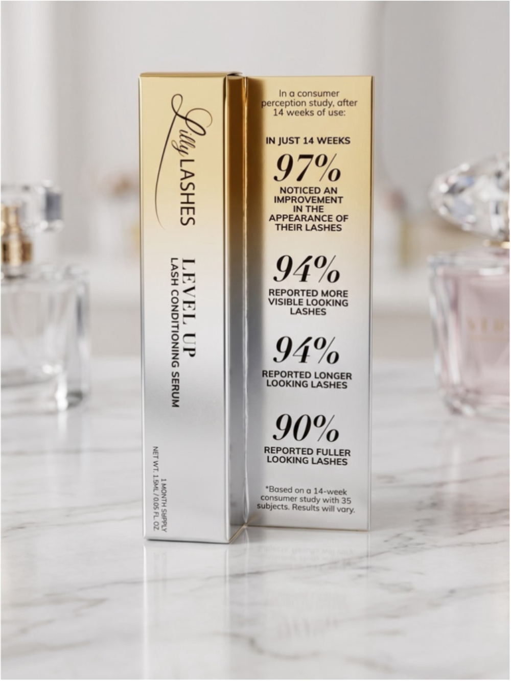 Lilly Lashes Level Up Lash Conditioning Serum 1.5ml 1 Month Peptide Lash Serum